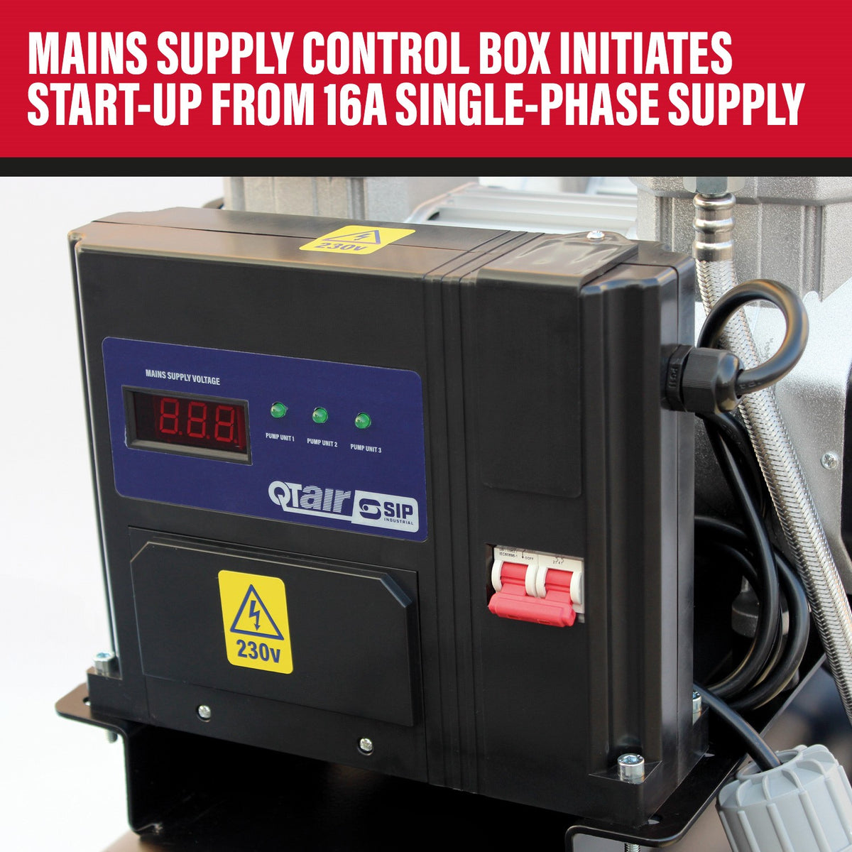 SIP QT DD 4.5hp 150ltr Ultra Low Noise Oil Free Air Compressor - 05497 - airlinkcompressors.com