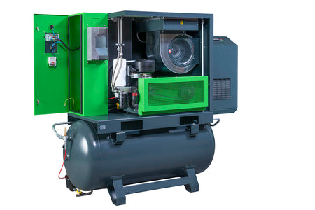 Avelair evo-integra 22 660L Receiver Mounted Compressor & Dryer 22kw 73 CFM - 15 Bar - airlinkcompressors.com