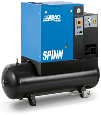 ABAC SPINN7.5E 7.5kW 35CFM 10Bar 270L (400V) Compressor & Dryer - 4152055003