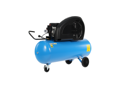 Portable ABAC compressor with 200mm rear wheels and swivel wheel