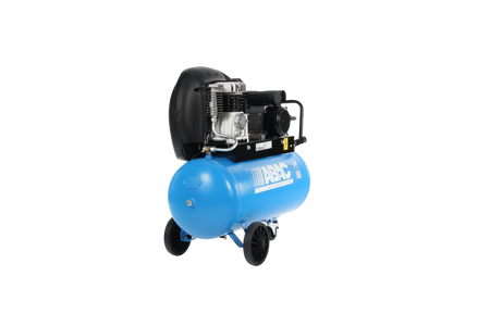 Mobile ABAC compressor with 200mm rear wheels and lockable swivel wheel