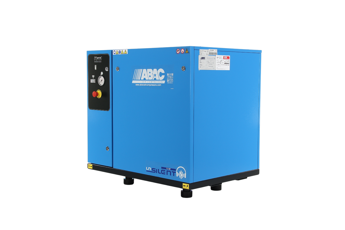 ABAC LN2 B7000 0 T10 DOL Base Mounted Silenced Air Compressor 400 Volt 38 CFM - 4116026020 - airlinkcompressors.com