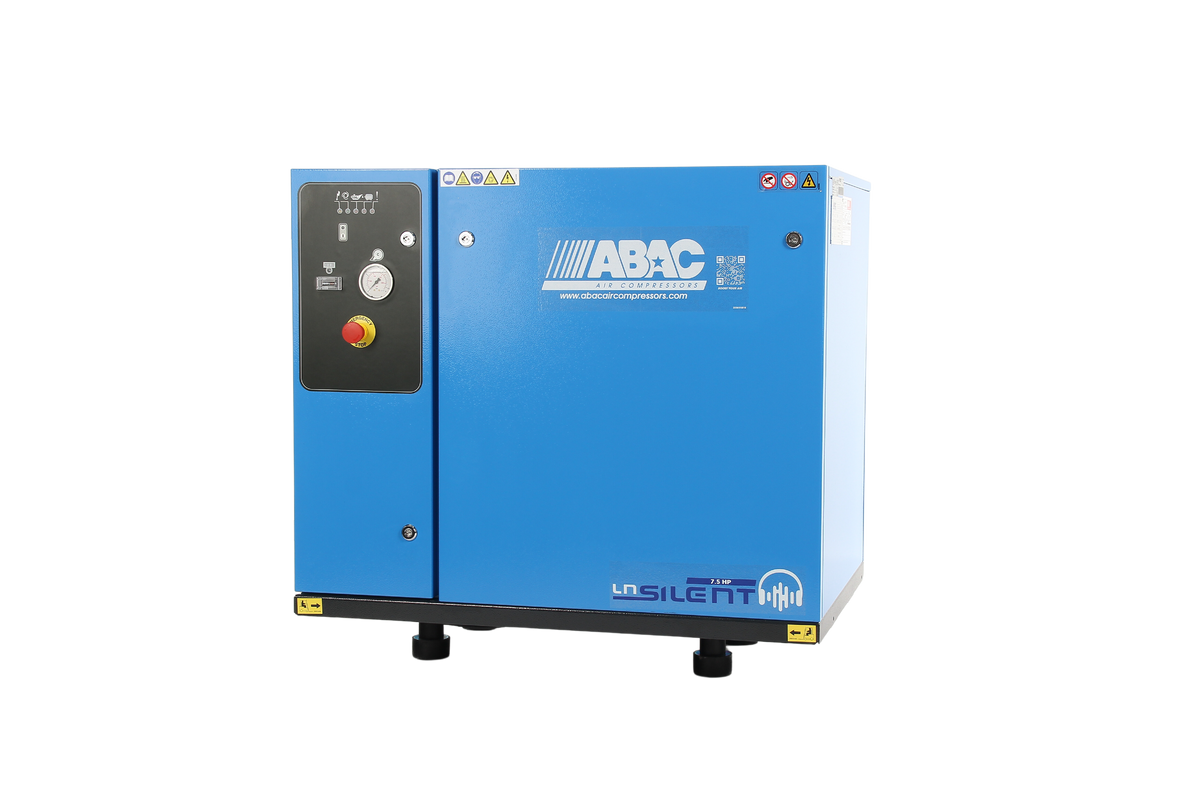 ABAC LN2 B7000 0 T10 DOL Base Mounted Silenced Air Compressor 400 Volt 38 CFM - 4116026020 - airlinkcompressors.com