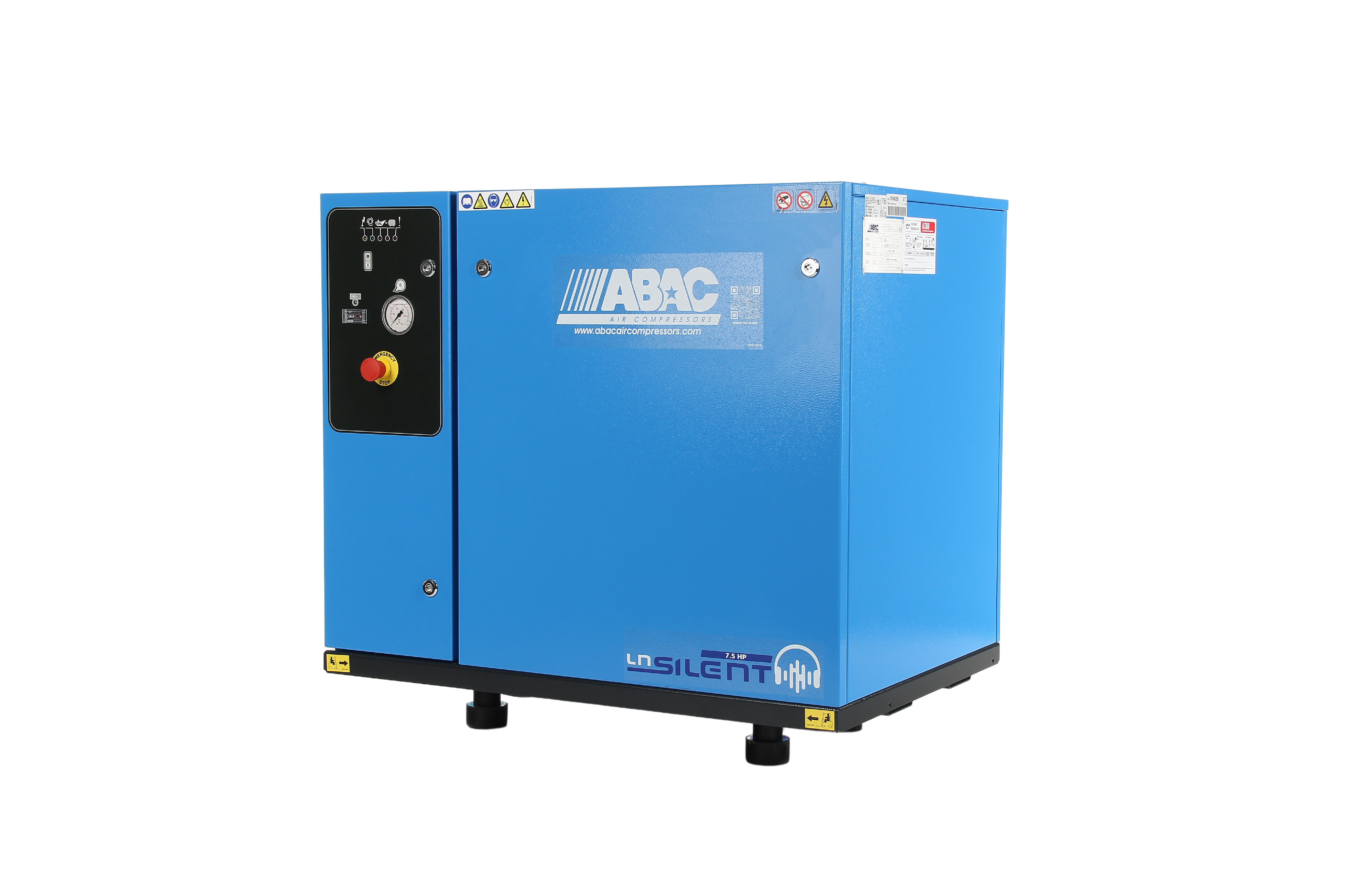 ABAC LN2 B7000 0 T10 DOL Base Mounted Silenced Air Compressor 400 Volt 38 CFM - 4116026020 - airlinkcompressors.com