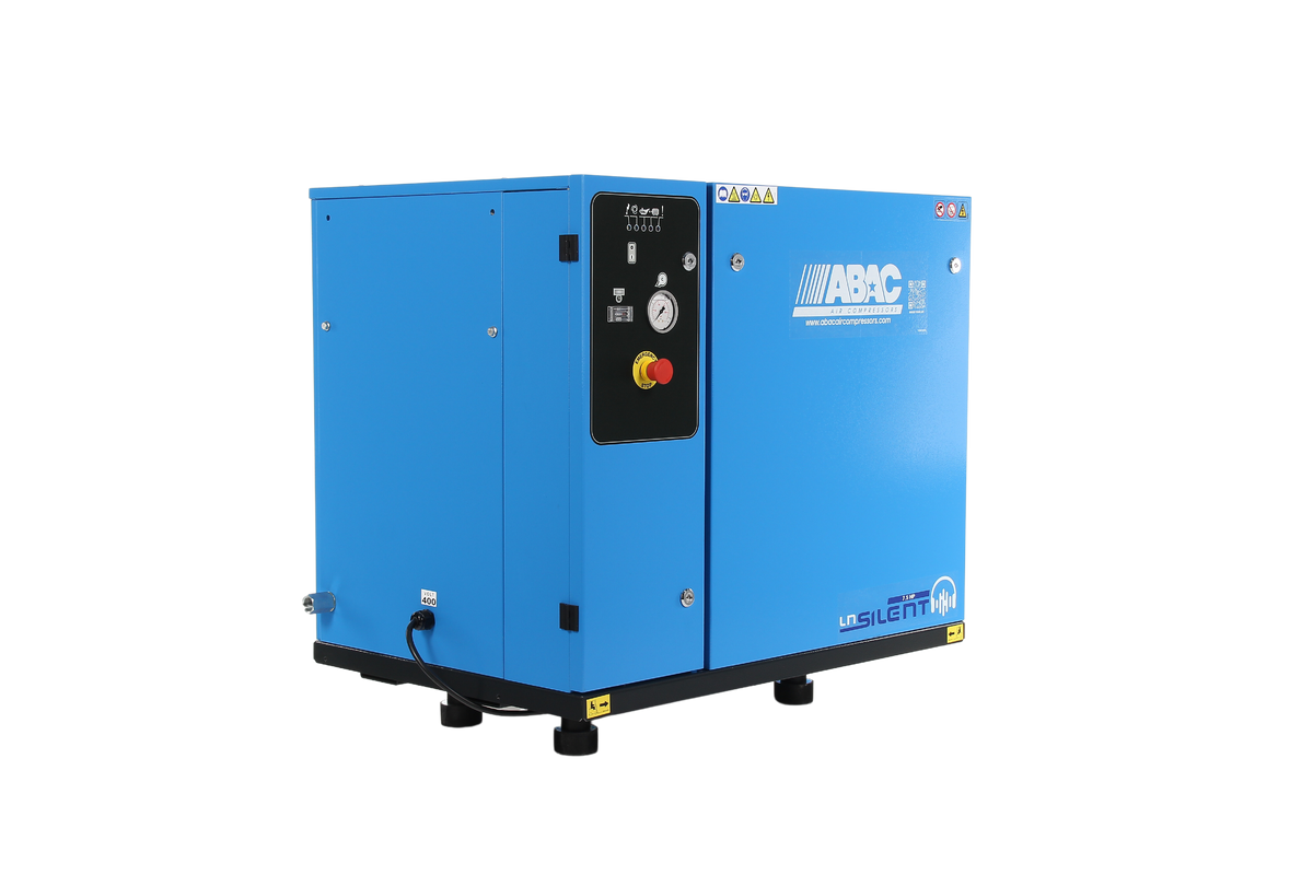 ABAC LN2 B7000 0 T10 DOL Base Mounted Silenced Air Compressor 400 Volt 38 CFM - 4116026020 - airlinkcompressors.com
