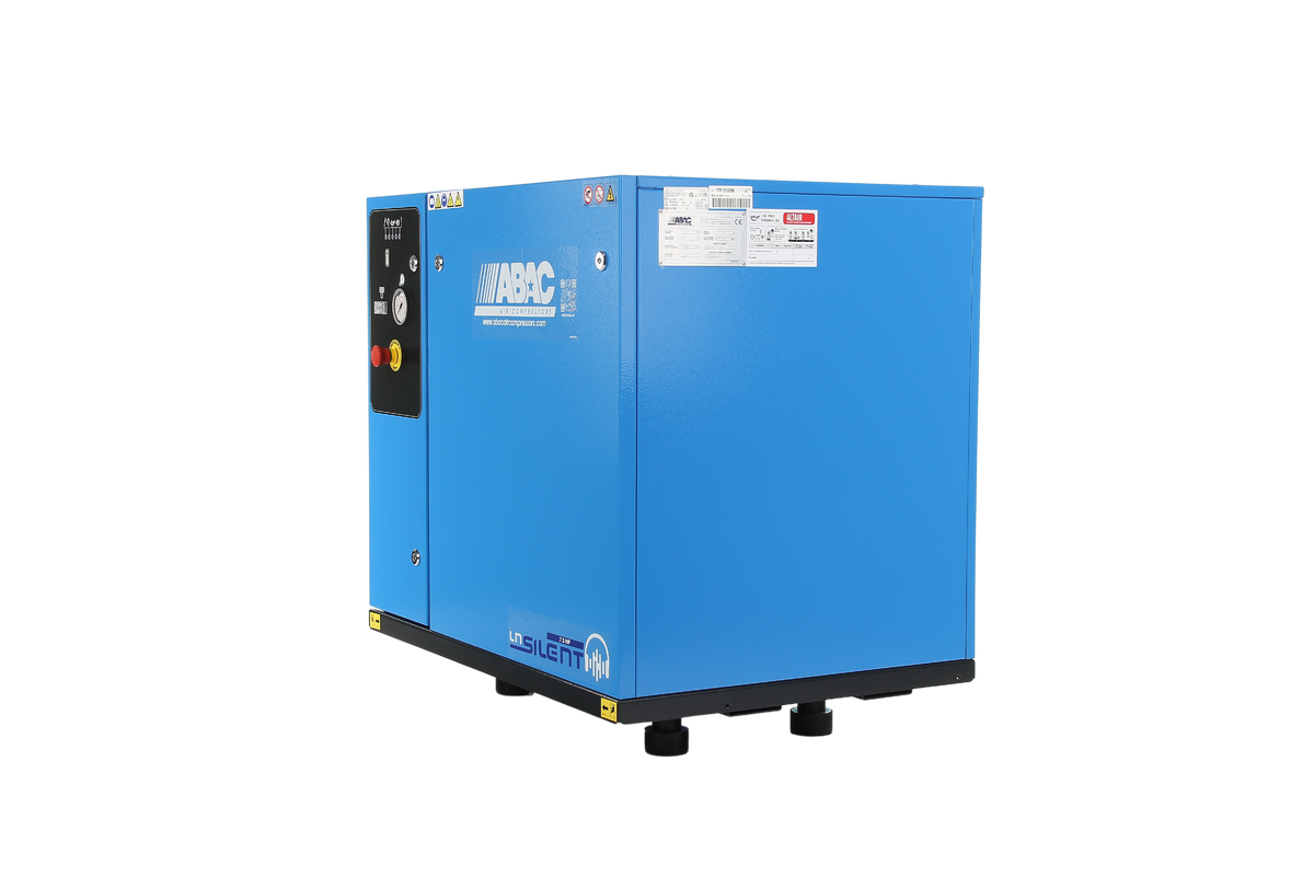 ABAC LN2 B7000 0 T10 DOL Base Mounted Silenced Air Compressor 400 Volt 38 CFM - 4116026020 - airlinkcompressors.com