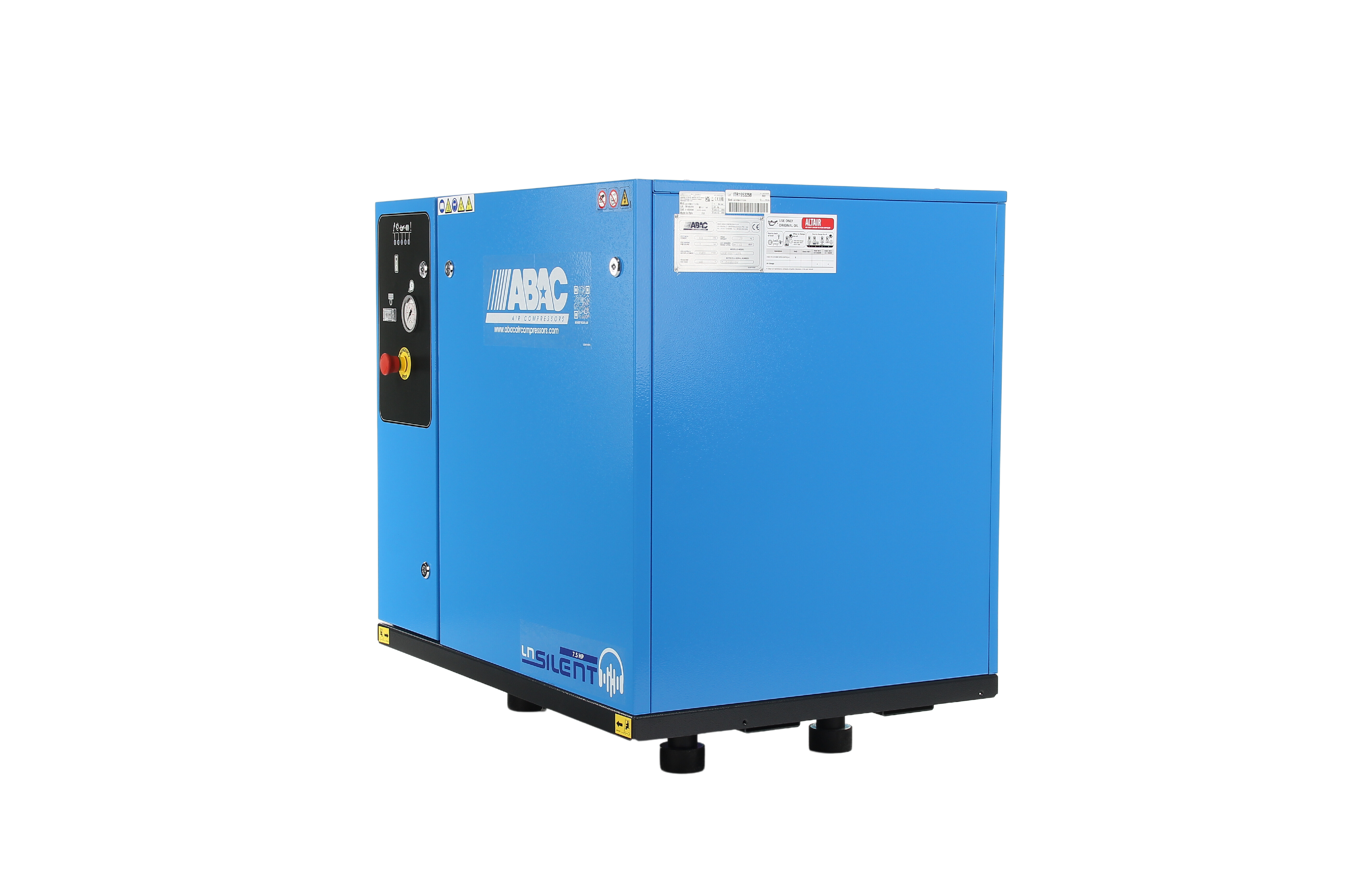 ABAC LN2 B7000 0 T10 DOL Base Mounted Silenced Air Compressor 400 Volt 38 CFM - 4116026020 - airlinkcompressors.com
