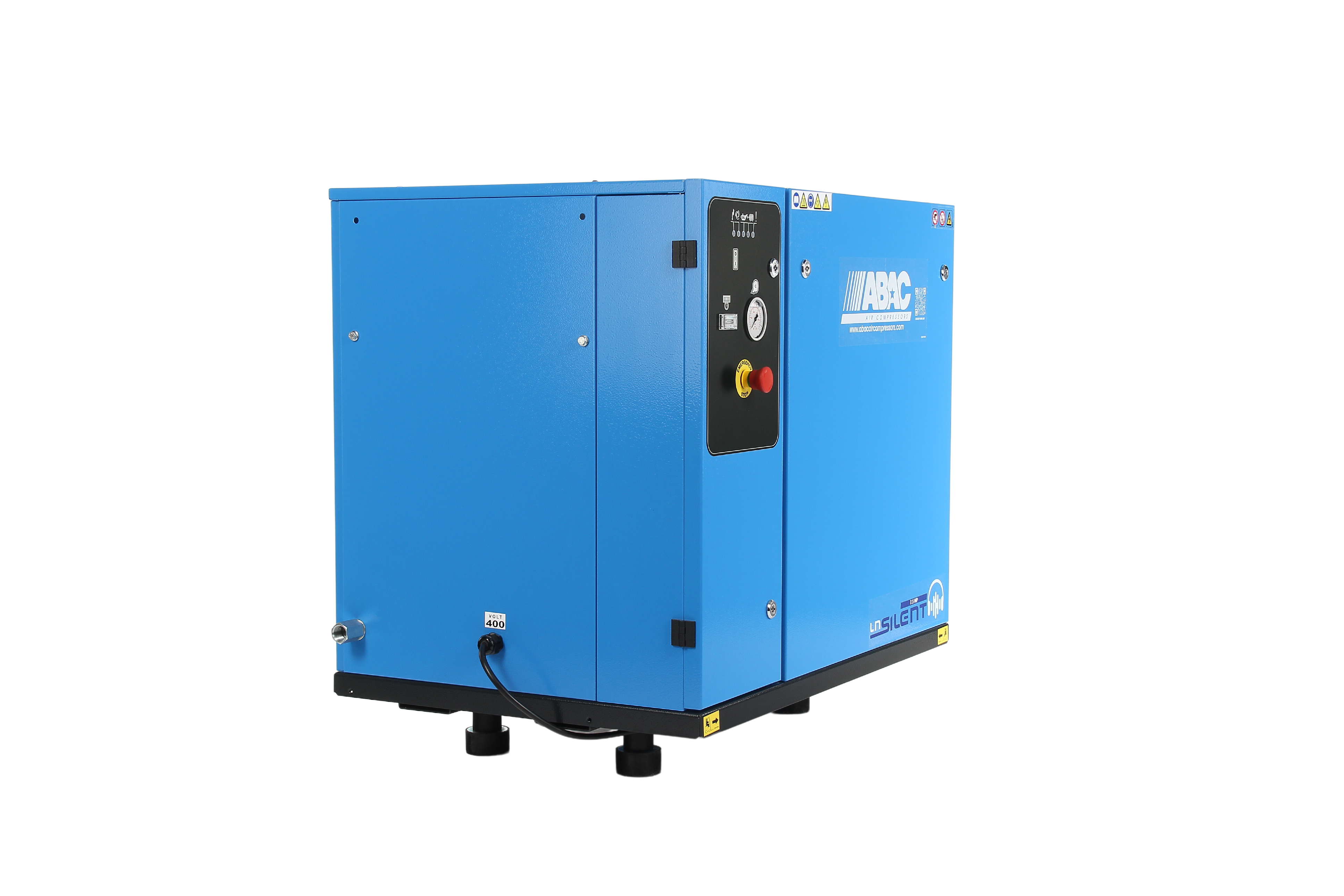 ABAC LN2 B7000 0 T10 DOL Base Mounted Silenced Air Compressor 400 Volt 38 CFM - 4116026020 - airlinkcompressors.com