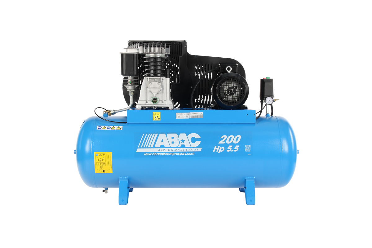 ABAC PRO B5900B 200 FT5.5 - 3 Phase 4kw 200L 23CFM 10Bar Air Compressor - 4116019759 - airlinkcompressors.com