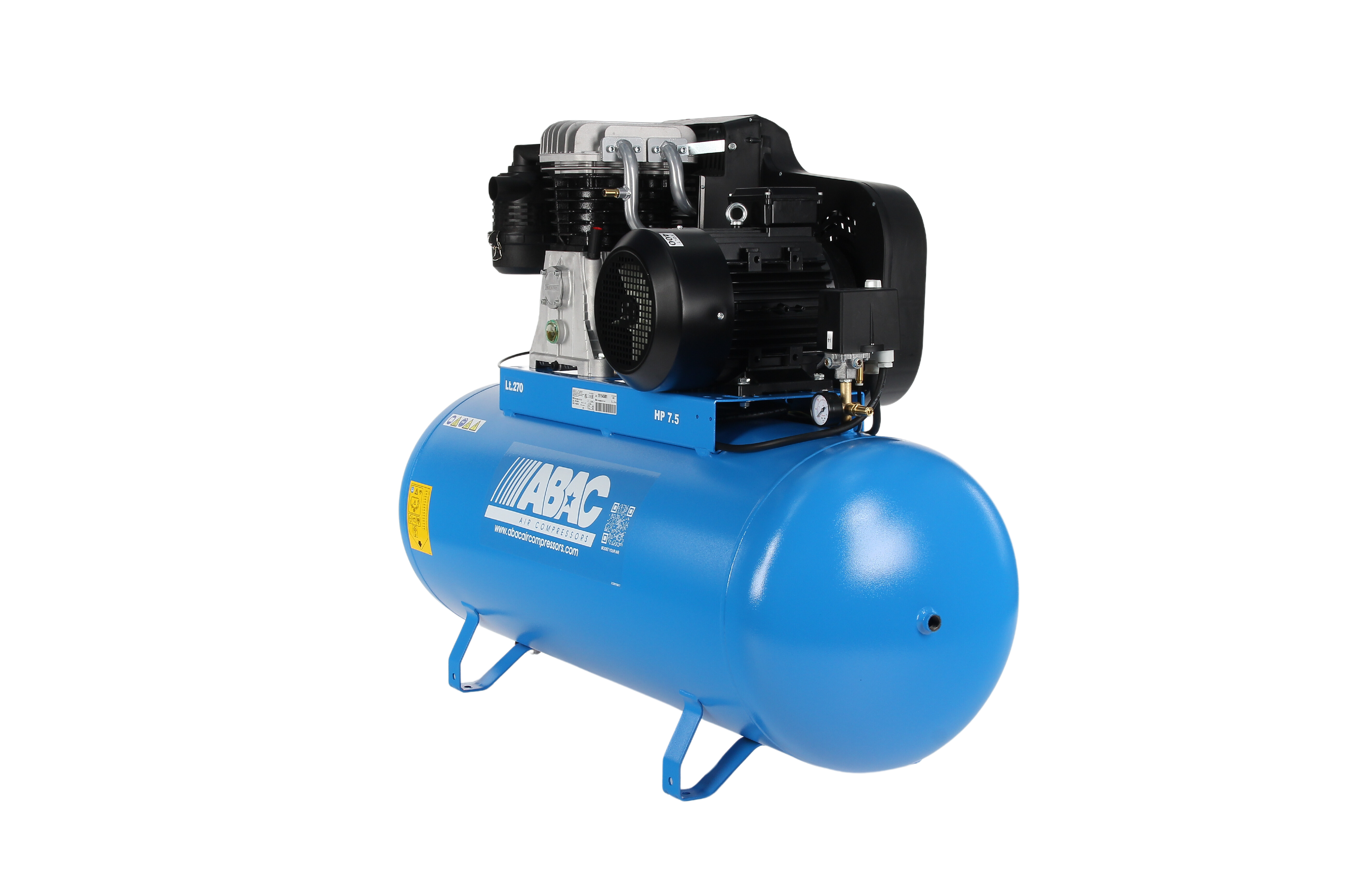 Abac PRO B6000 270L FT7.5 - 3 Phase 5.5kw 270L 29CFM 11Bar Air Compressor - 4116020193 - airlinkcompressors.com