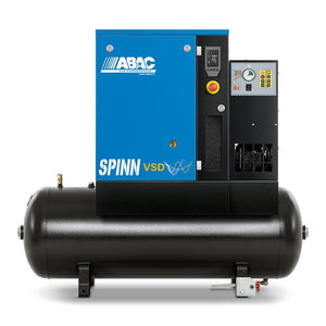 ABAC Spinn 5.5 EI Variable Speed (VSD) 5.5kW Screw Compressor, 200L Tank & Dryer - 4152060823
