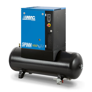 ABAC Spinn 7.5 I Variable Speed (VSD) 7.5kW Screw Compressor & 200L Tank - 4152060827