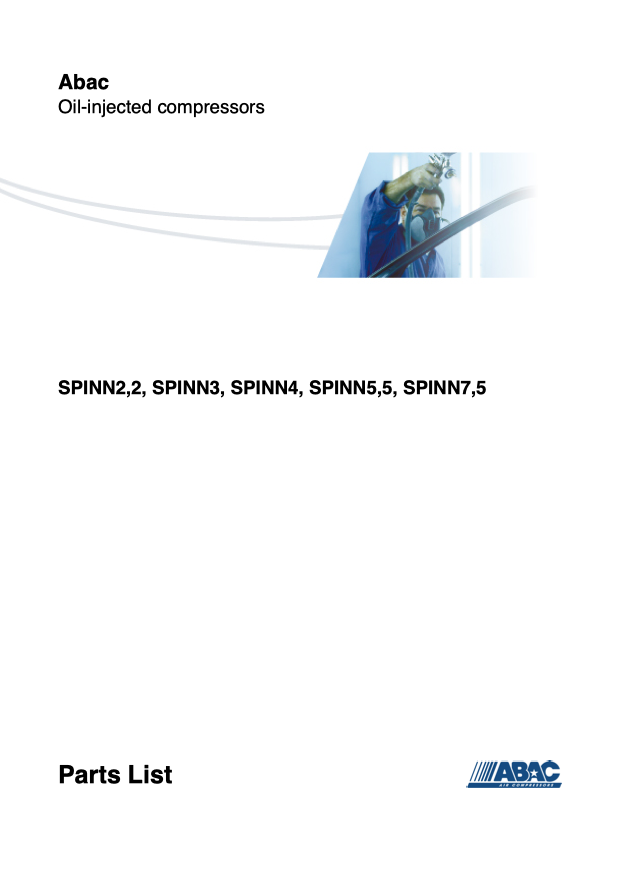 ABAC Spinn 2.2 - 7.5kW Parts Manual From 2021 - airlinkcompressors.com