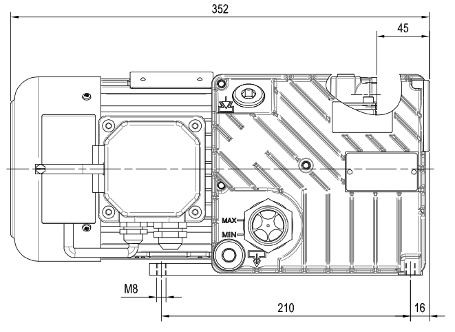 DVP LC25 Oil Lubricated Rotary Vane Vacuum Pump - 0.75 Kw - airlinkcompressors.com