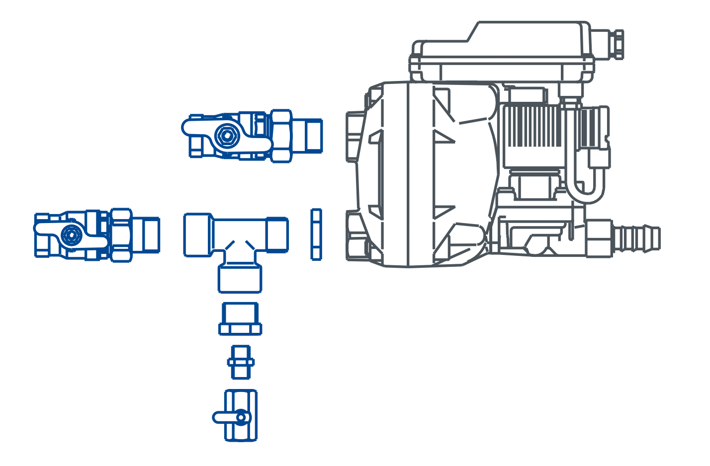 BEKO Technologies Connection kit (manual drain, valve for venting pipe and inlet for threaded connection) for BEKOMAT 14, 14 CO 2000043 - airlinkcompressors.com