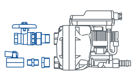 BEKO Technologies Connection kit (manual drain, valve inlet with threaded connection) for BEKOMAT 13, 13 CO, 33U, 33U CO 2000040 - airlinkcompressors.com