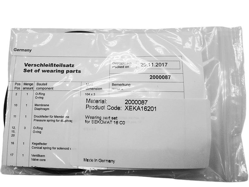 BEKO Technologies Service Parts BEKOMAT 16 CO Wearing Parts Kit 2000087 - airlinkcompressors.com