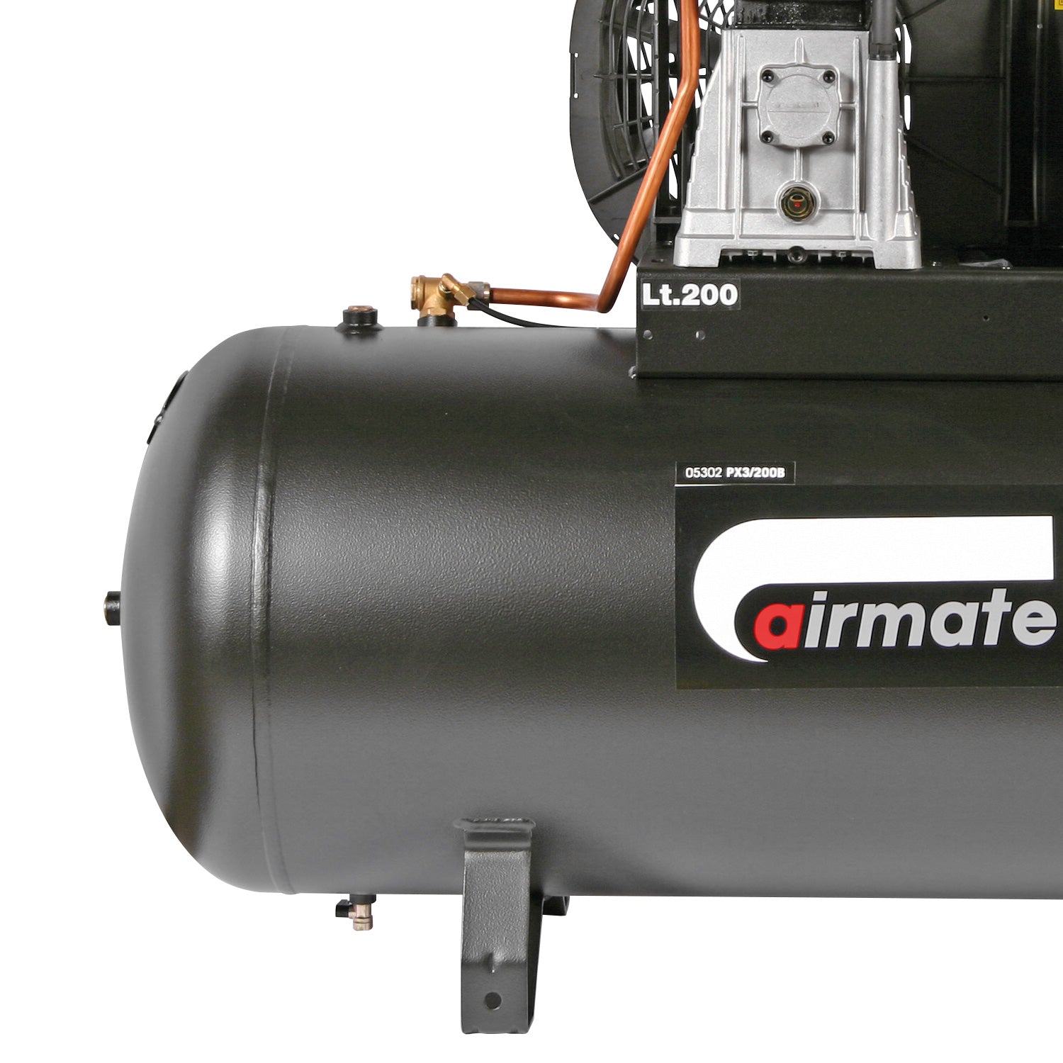 SIP PX3/200-SRB 200ltr Belt Drive Compressor - 05302 - airlinkcompressors.com