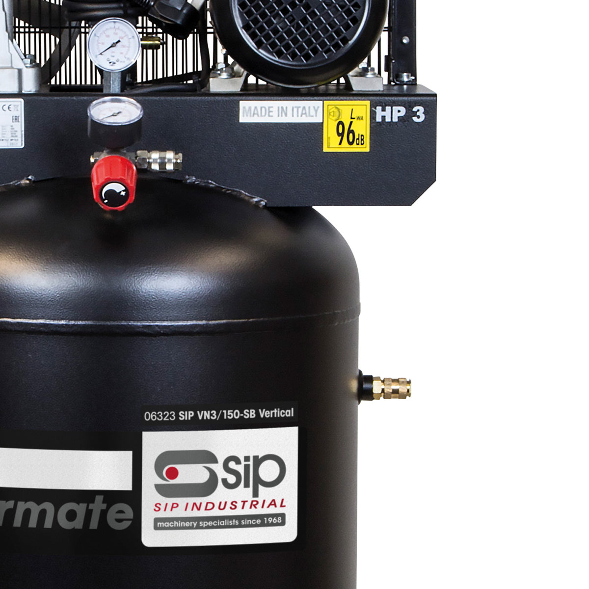 SIP VN3/150-SB Vertical Belt Drive Compressor - 06323 - airlinkcompressors.com