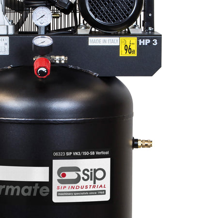 SIP VN3/150-SB Vertical Belt Drive Compressor - 06323 - airlinkcompressors.com