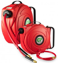 Load image into Gallery viewer, Gp 9 Mtr Compact Retractable Air Hose Reel - Red Case &amp; Hr5-309 Compressed