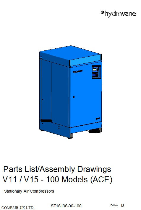 Hydrovane V11/V15 Parts List & Assembly Drawings