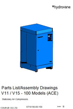Load image into Gallery viewer, Hydrovane V11/V15 Parts List &amp; Assembly Drawings