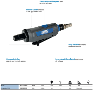 Abac Die Grinder Pro - 2809913200 Compressed Air Tool
