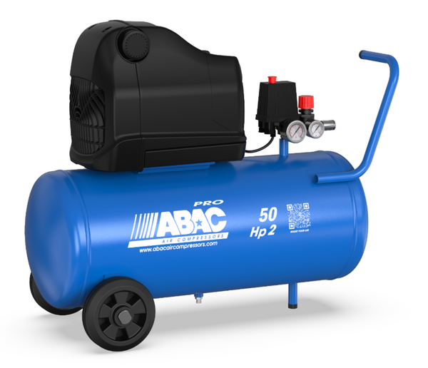 ABAC Montecarlo OSS20P 2Hp, 50Ltr Air Compressor - 1129741057