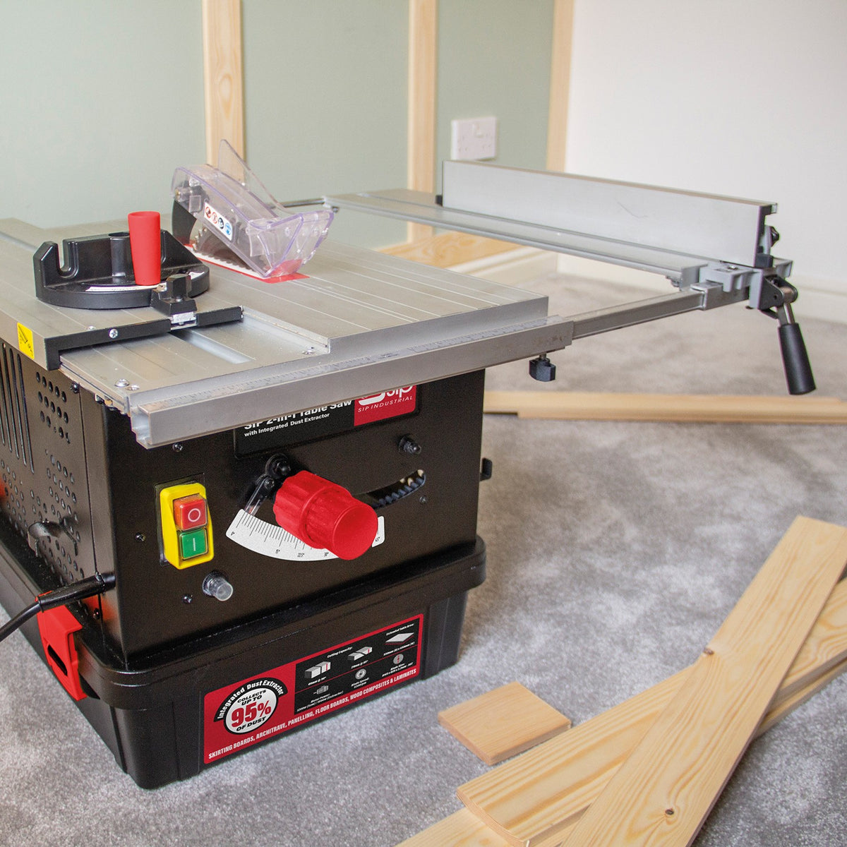 SIP 2-in-1 Table Saw & Integrated Dust Extractor - 01513