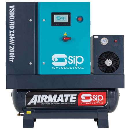 SIP VSDD/RDF 400V 7.5kW 10bar 200L Variable Speed Screw Compressor & Dryer - 08280 - airlinkcompressors.com