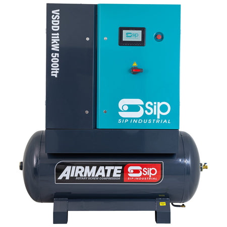 SIP VSDD 400V 11kW 10bar 200L Variable Speed Screw Compressor - 08265 - airlinkcompressors.com