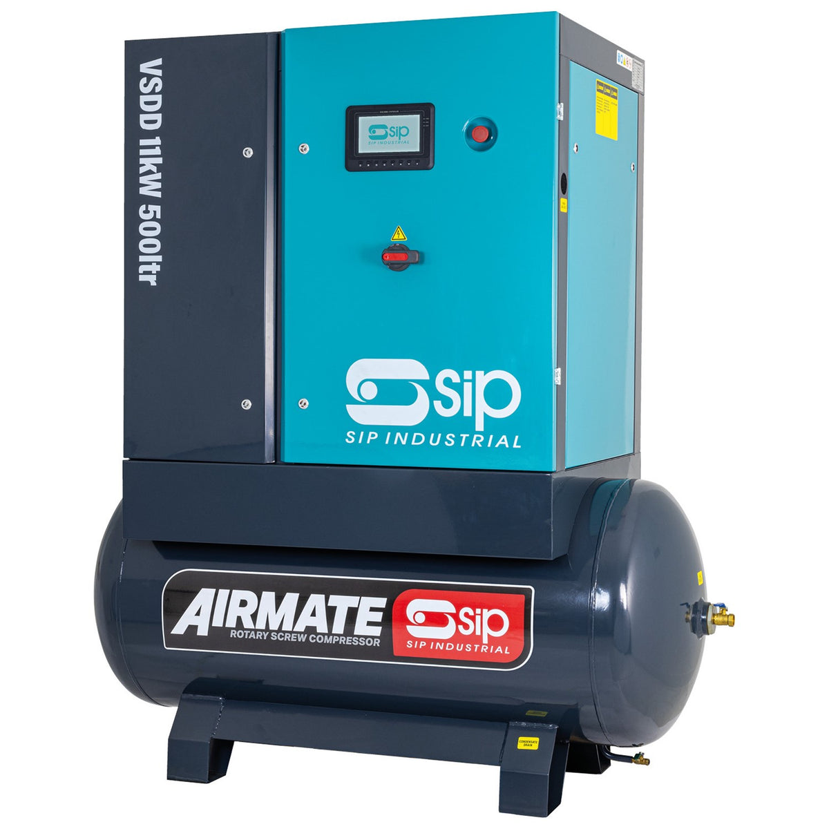SIP VSDD 400V 11kW 10bar 200L Variable Speed Screw Compressor - 08265 - airlinkcompressors.com
