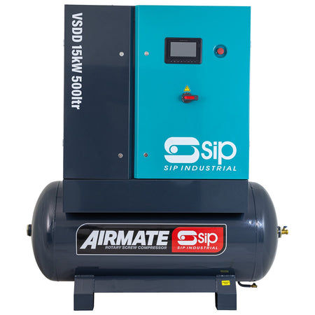 SIP VSDD 400V 15kW 10bar 500L Variable Speed Screw Compressor - 08268 - airlinkcompressors.com