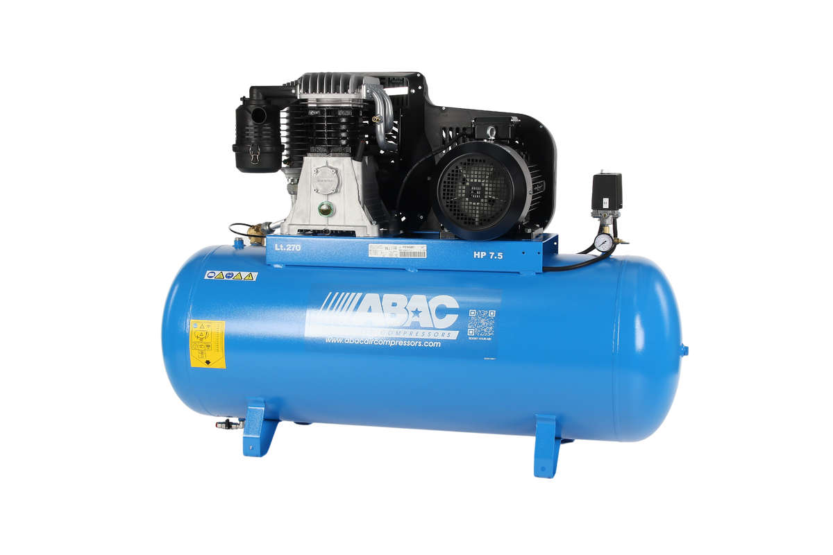 Abac PRO B6000 270L FT7.5 - 3 Phase 5.5kw 270L 29CFM 11Bar Air Compressor - 4116020193