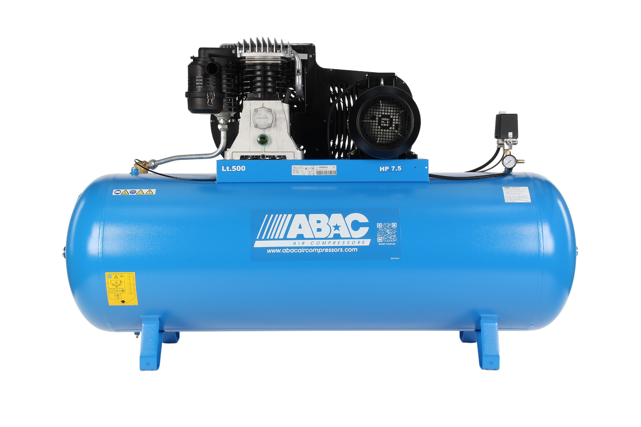 Abac PRO B6000 500 FT7.5 YD - 3 Phase 5.5kw 500L 20CFM 15Bar Air Compressor - 4116020249