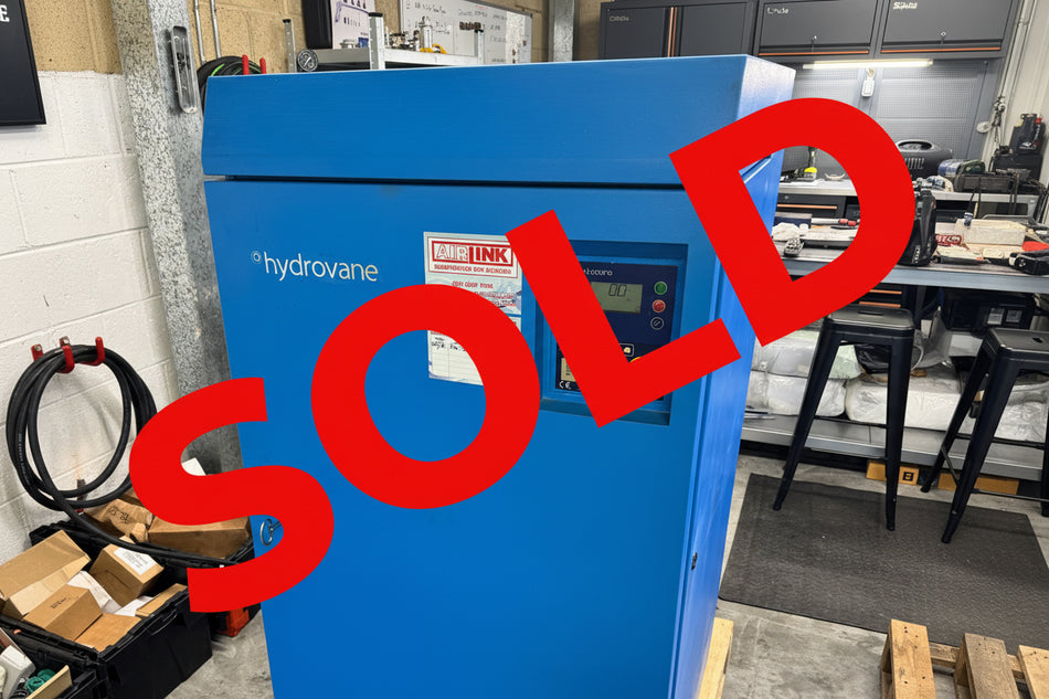 Refurbished Hydrovane HV11 (V11) 11 kW Fixed-Speed Rotary Vane Compressor – 8 bar, 79 CFM (1.63 m³/min), Direct Drive, Quiet Operation