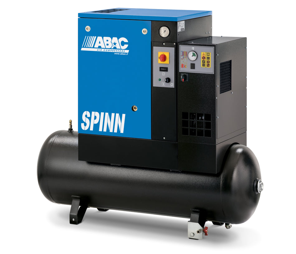 ABAC SPINN 3 kW 13CFM 10Bar 200L 400V DOL Screw Compressor & Dryer - 4152054961