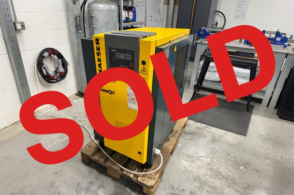 Refurbished Kaeser HPC SM15 11 kW Rotary Screw Compressor – 10 bar, Up to 55 CFM, Sigma Control