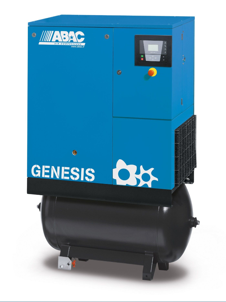 ABAC Genesis 15kw 8Bar 400V 270L 81CFM Screw Compressor & Dryer - 4152025544