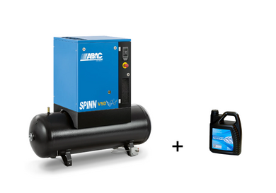 ABAC Spinn 3 I Variable Speed (VSD) 3kW 200L Screw Compressor & 5L Rotair Oil - 4152060809