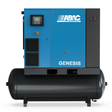 ABAC Genesis IE 18.5kW 80 to 117 cfm Variable Speed Screw Compressor, Tank & Dryer 4152025650