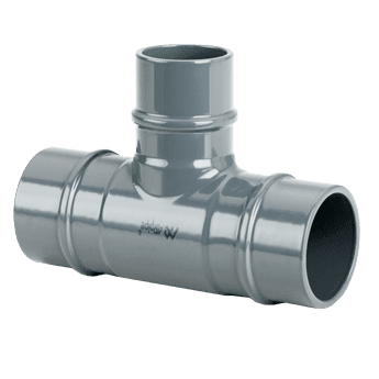 AIRpipe 90° Reducing Tee DN20 to DN200