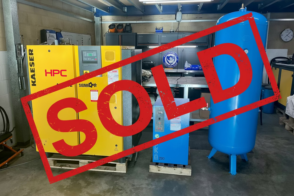 Reconditioned / Low Hours HPC Kaeser ASD 32 Rotary Screw Compressor with ABAC 290 Dryer & 500L Tank