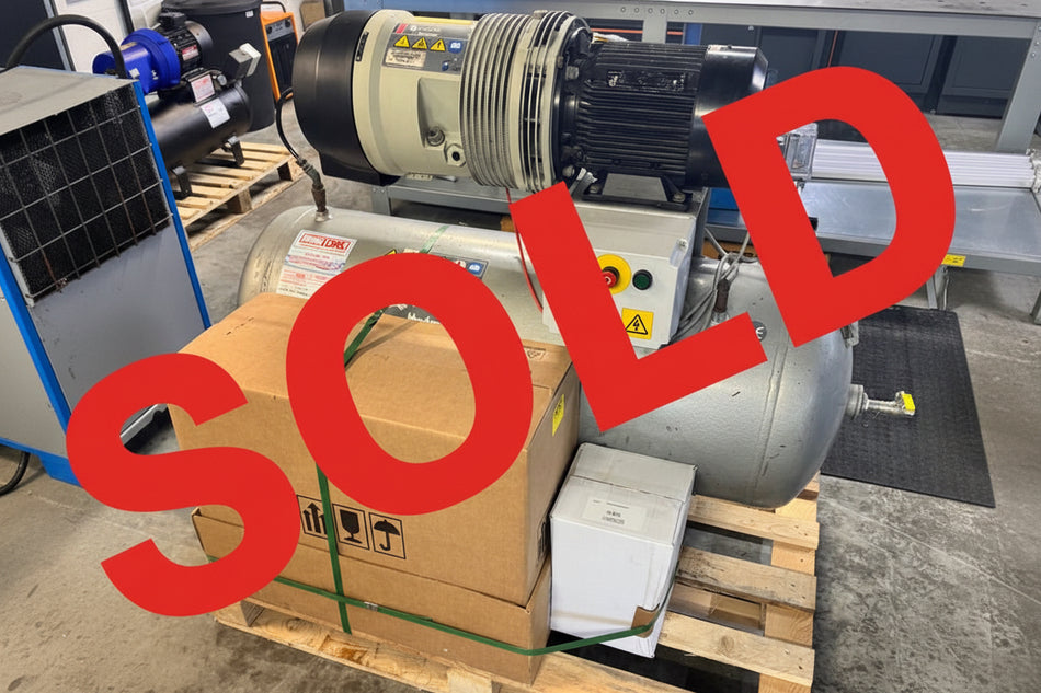 Fully Refurbished Hydrovane 25 (504) 4 kW Rotary Vane Compressor on 200L Receiver with New Dryer & OWS System – 3 Phase, 10 bar, 20.1 CFM