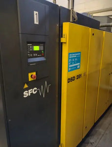 Used HPC DSD281SFC 160 kW 939 CFM 7.5 Bar Variable Speed Screw Air Compressor