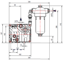 Load image into Gallery viewer, DVP LC12WR Oil Lubricated Rotary Vane Vacuum Pump - 0.45 Kw