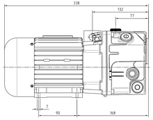 Load image into Gallery viewer, DVP LC12 Oil Lubricated Rotary Vane Vacuum Pump 