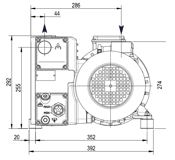 DVP LC151 Dimensions End