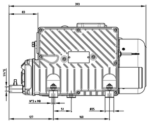 DVP LC25WR Dimensions Side